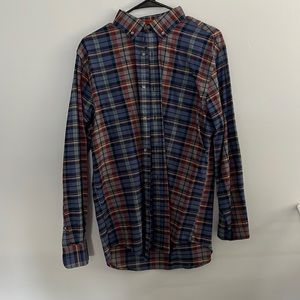 St John’s Bay plaid button down.